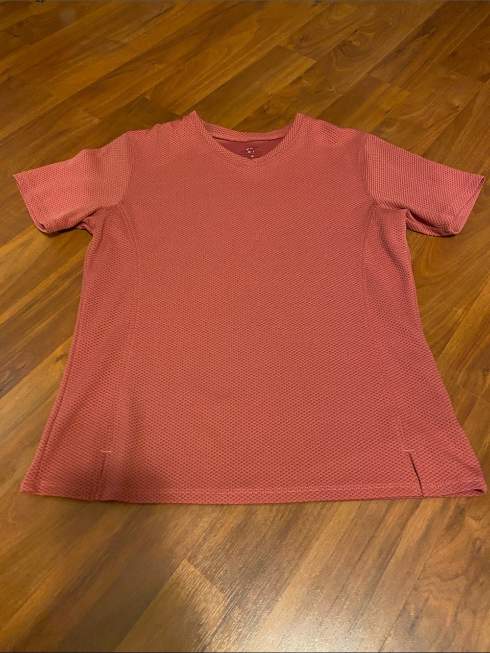 New Balance Women's Short-Sleeve V-Neck Tee in Dusty Coral